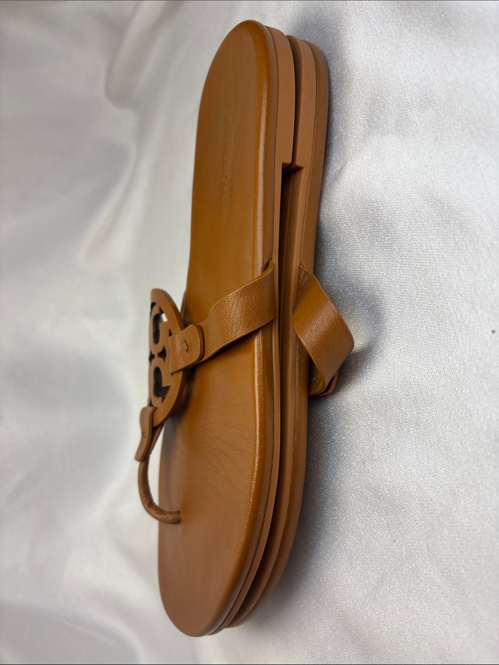 Tory Burch Tan Miller Leather Sandals - Picture 8 of 8
